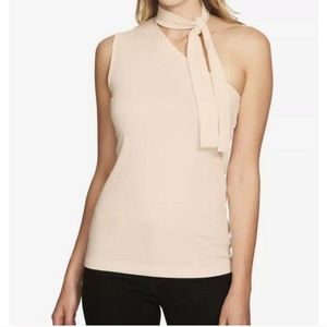 1 State “The Artist” Shadow Pink One Shoulder top